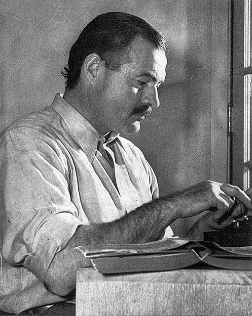 The author Ernest Hemingway